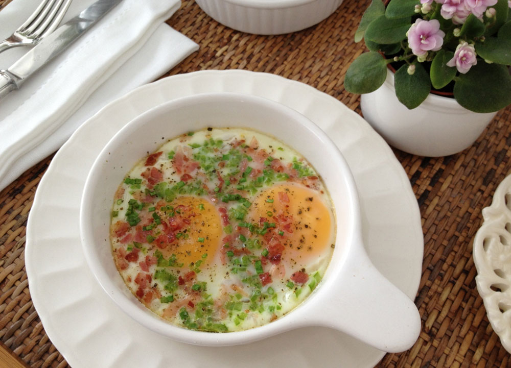 Huevos en cocotte