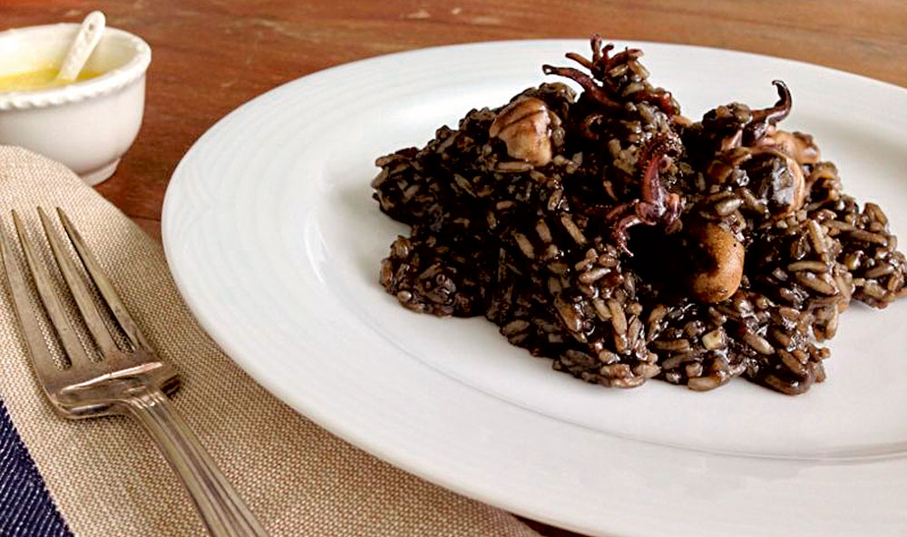 Arroz negro + calamares