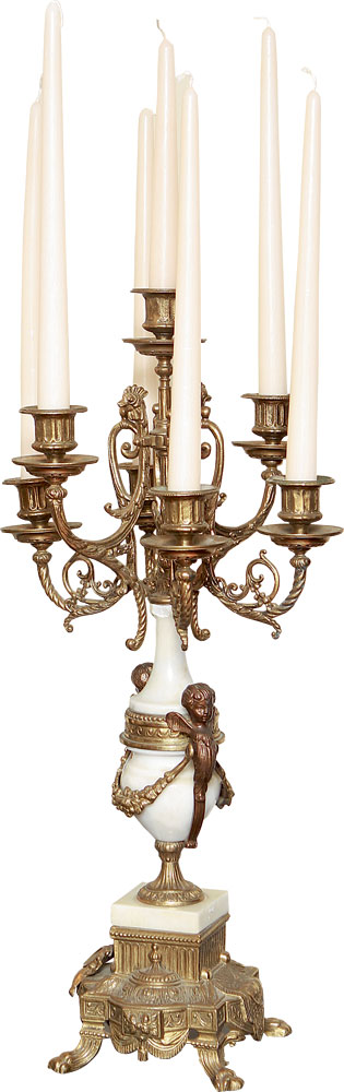 Candelabros de bronce siglo XIX $4200 Avignon