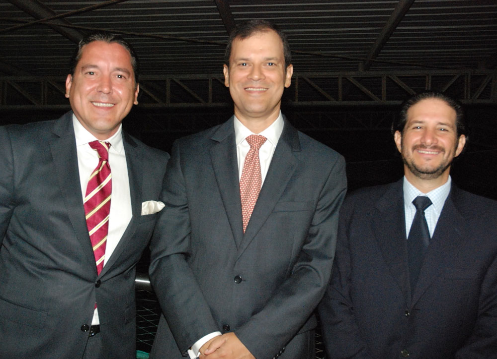 Pablo Arosemena, Xavier Amador y Gustavo Uscocovich