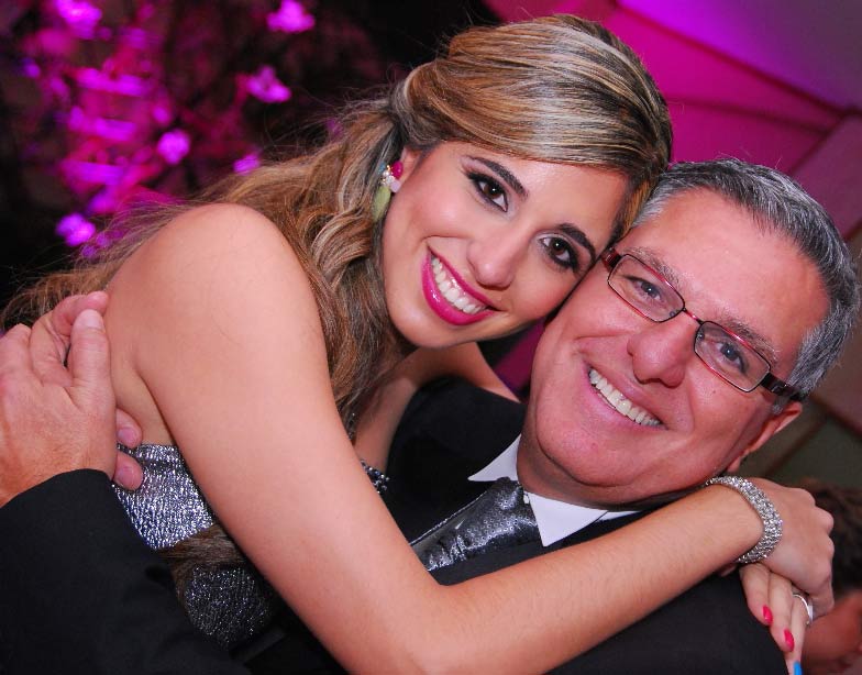 María Paula Puga y su papá.