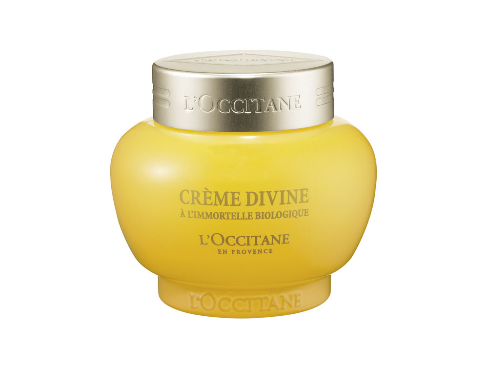 Crema y loción Divina de L´Occitane, 7 ingredientes naturales para combatir el envejecimiento.  $ 172 y $ 71  L´Occitane  Village Plaza  San Marino