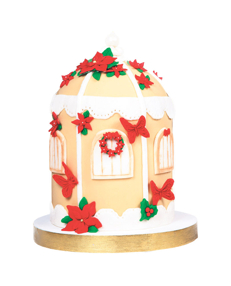 Vintage Christmas cage cake $ 45 Patricia Morán 0991159021 / 2554142 instagram: patmorans