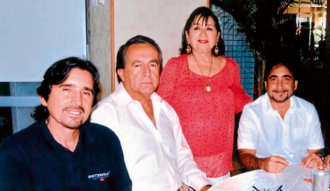 Ricardo Gonzenbach, Hugo Gonzenbach, Ana de Gonzenbach y Jaime Gonzenbach.