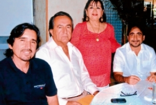 Ricardo Gonzenbach, Hugo Gonzenbach, Ana de Gonzenbach y Jaime Gonzenbach.