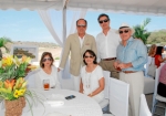 Carlos Willson, Nelson Matamoros y Francisco Roseney, Katherine Velásquez y Beatriz de Roseney.