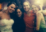La novia, Roberta Nebot, Daniella Ginatta y Tatiana Cozzarelli.