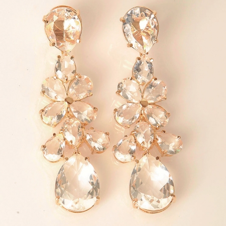 Aretes de cristal de flores  $ 550  Joyas Mariela Rosas  Adriana Roggiero  0999-684-400