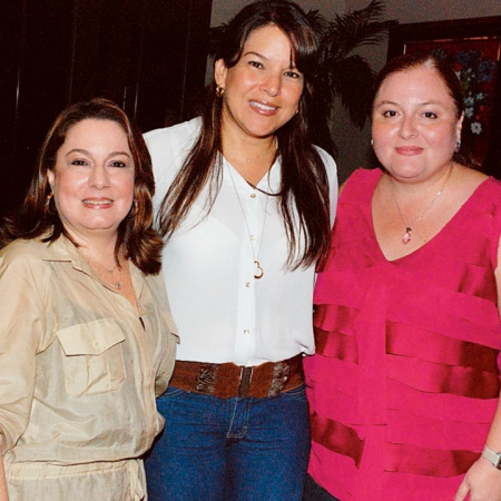 María Gabriela Gálvez, Martha María Roggiero y María Asunción Gálvez