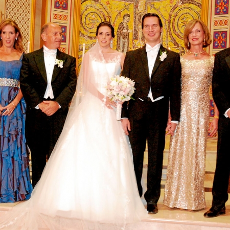 Alexandra Valdivieso, Luis Felipe Orrantia, María Inés y Alejandro, Susan de Goldbaum y David Goldbaum.