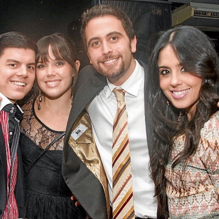 Francisco Andrade, Gabriela Van Isschot, Daniel Fernández y María Isabel Pérez.