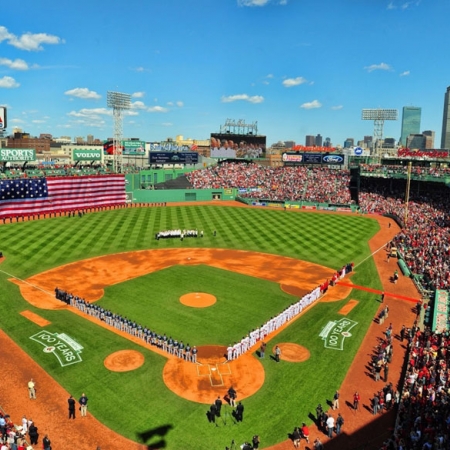 El estadio Fenway Park, ‘hogar’ del equipo de béisbol Boston Red Sox, campeón mundial.