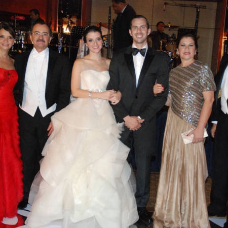 Jeannette de Pólit, Carlos Pólit, Karla y Emilio, Beatriz Triviño y Alberto Aráuz